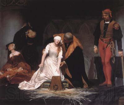 Jean Auguste Dominique Ingres The Execution of Lady Jane Grey (mk04) Norge oil painting art